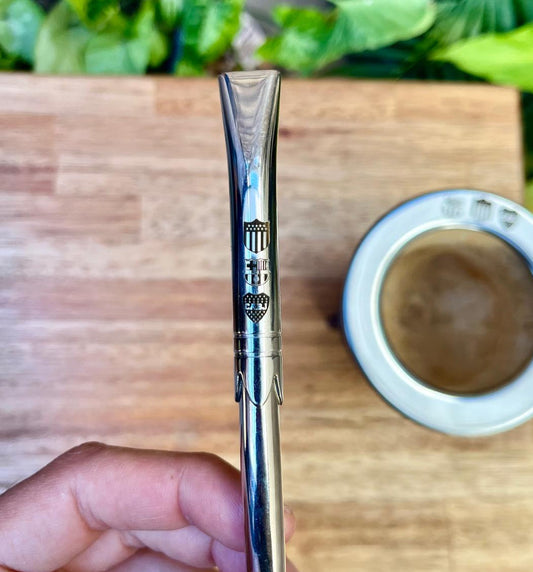 Mate camionero de cuero + bombilla de alpaca personalizados