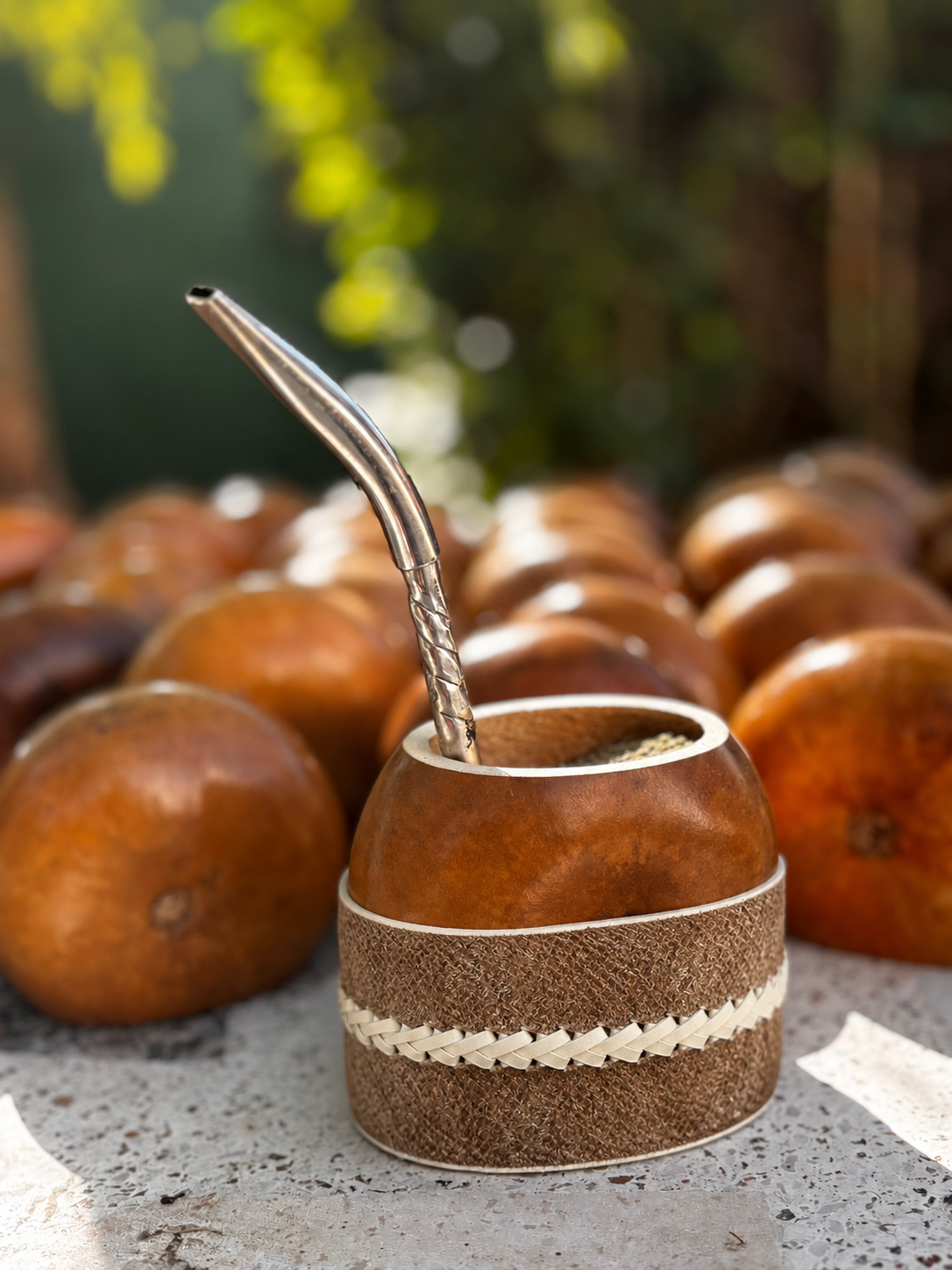 Mate galleta + posamate cuero
