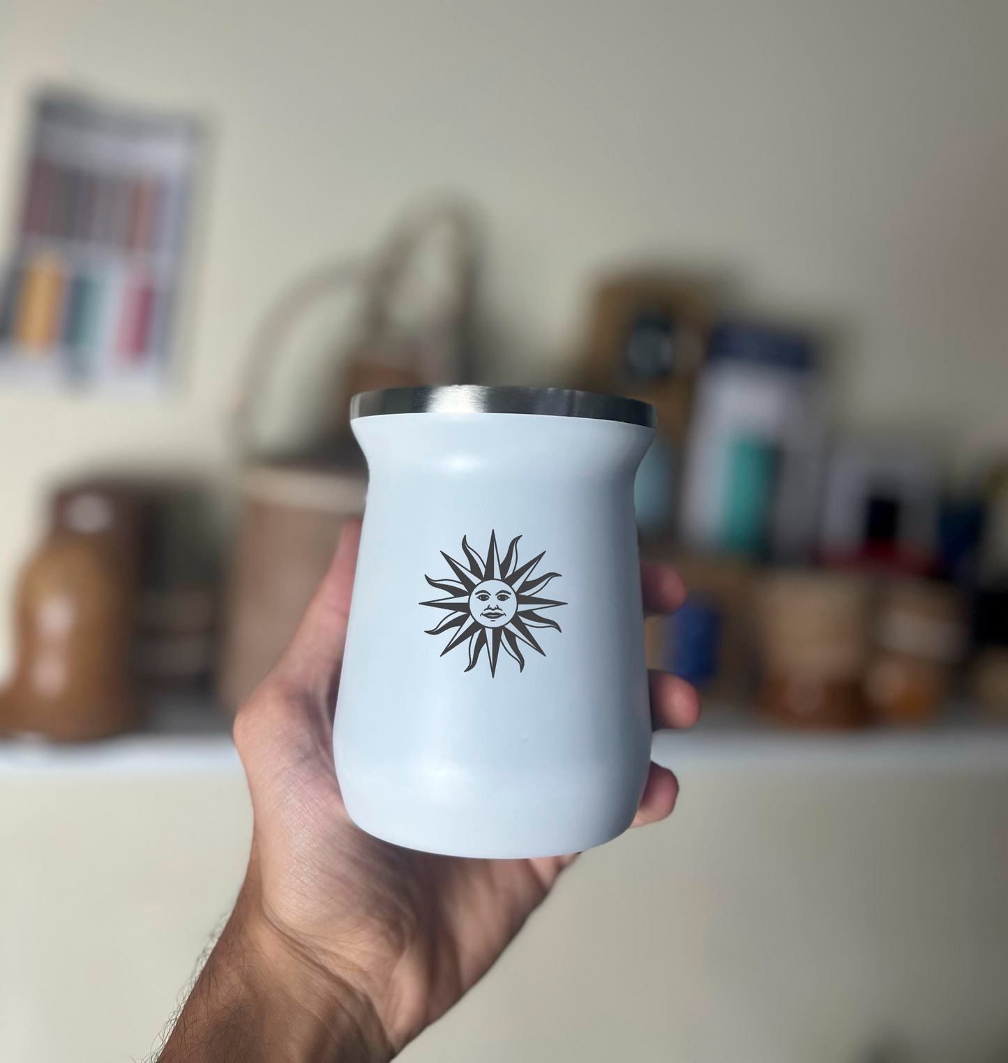Mate acero inoxidable grabado láser personalizado