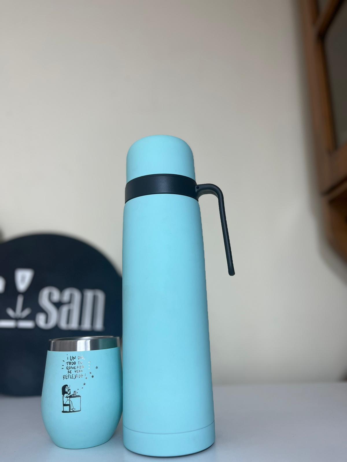 Set Berlina Mate con tapa + Termo 1 Litro