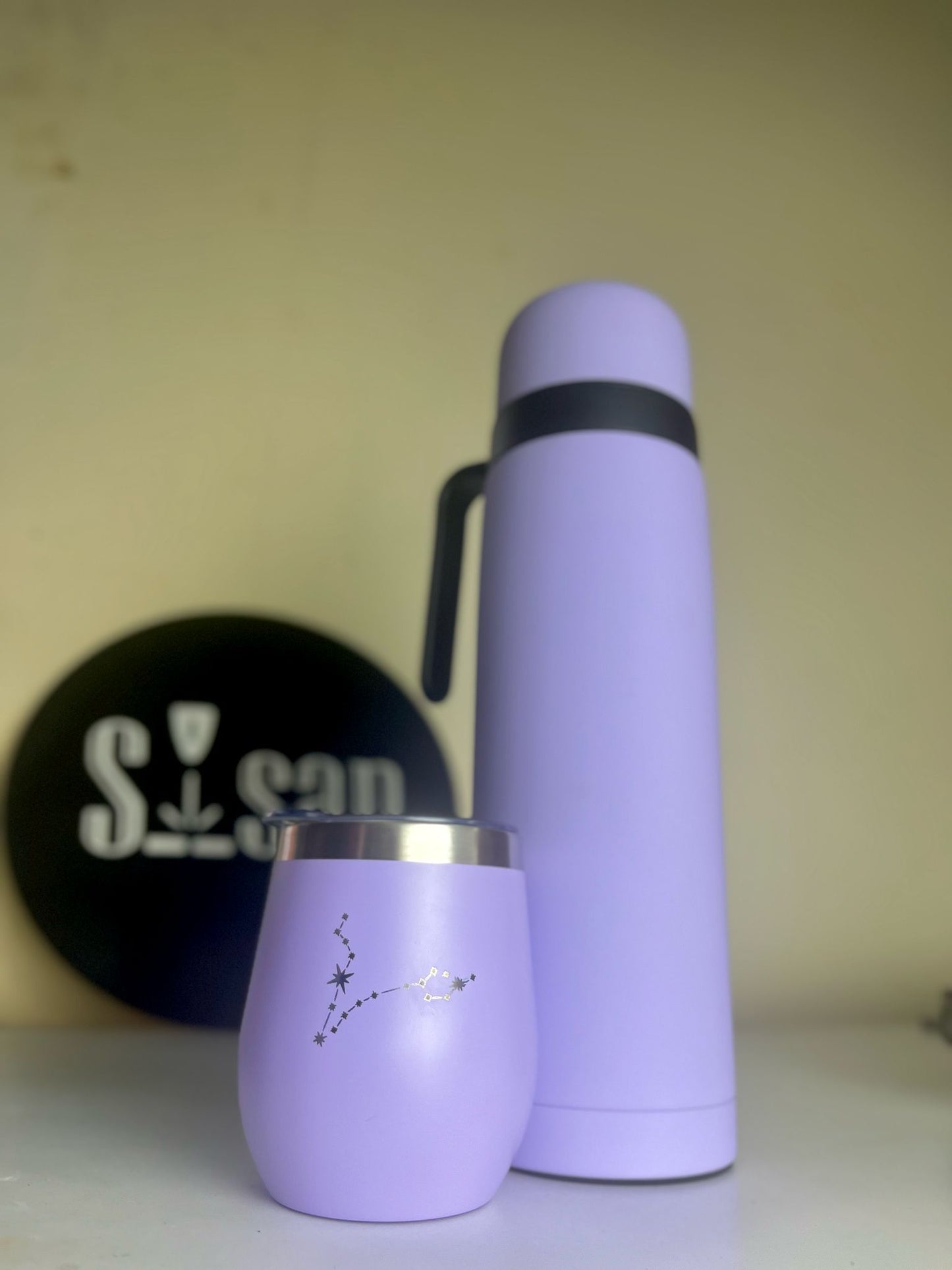 Set Berlina Mate con tapa + Termo 1 Litro