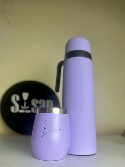 Set Berlina Mate con tapa + Termo 1 Litro