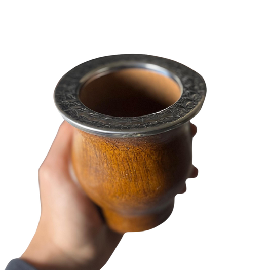 Mate Algarrobo con Boquilla Cincelada