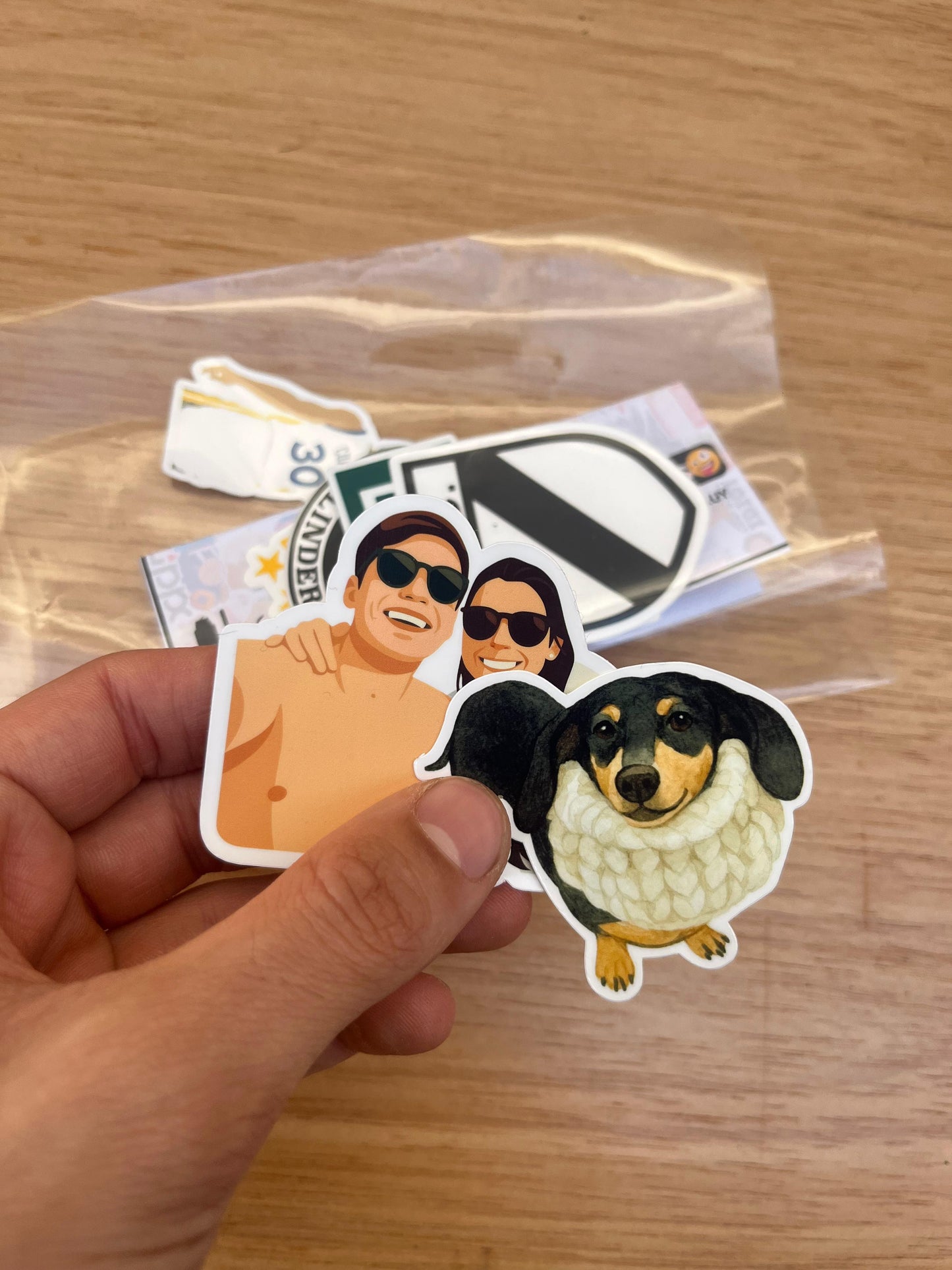 Pack 5 stickers ilustrados / personalizados