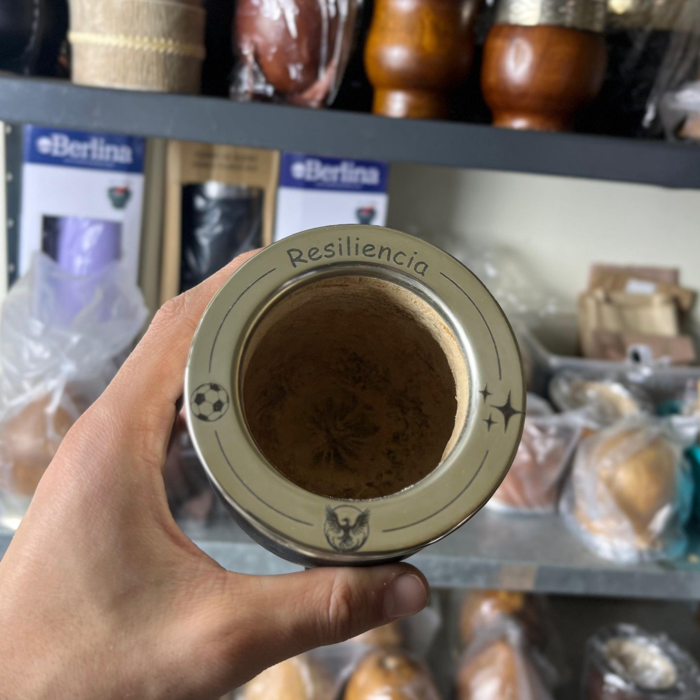 Mate Imperial virola lisa grabado láser