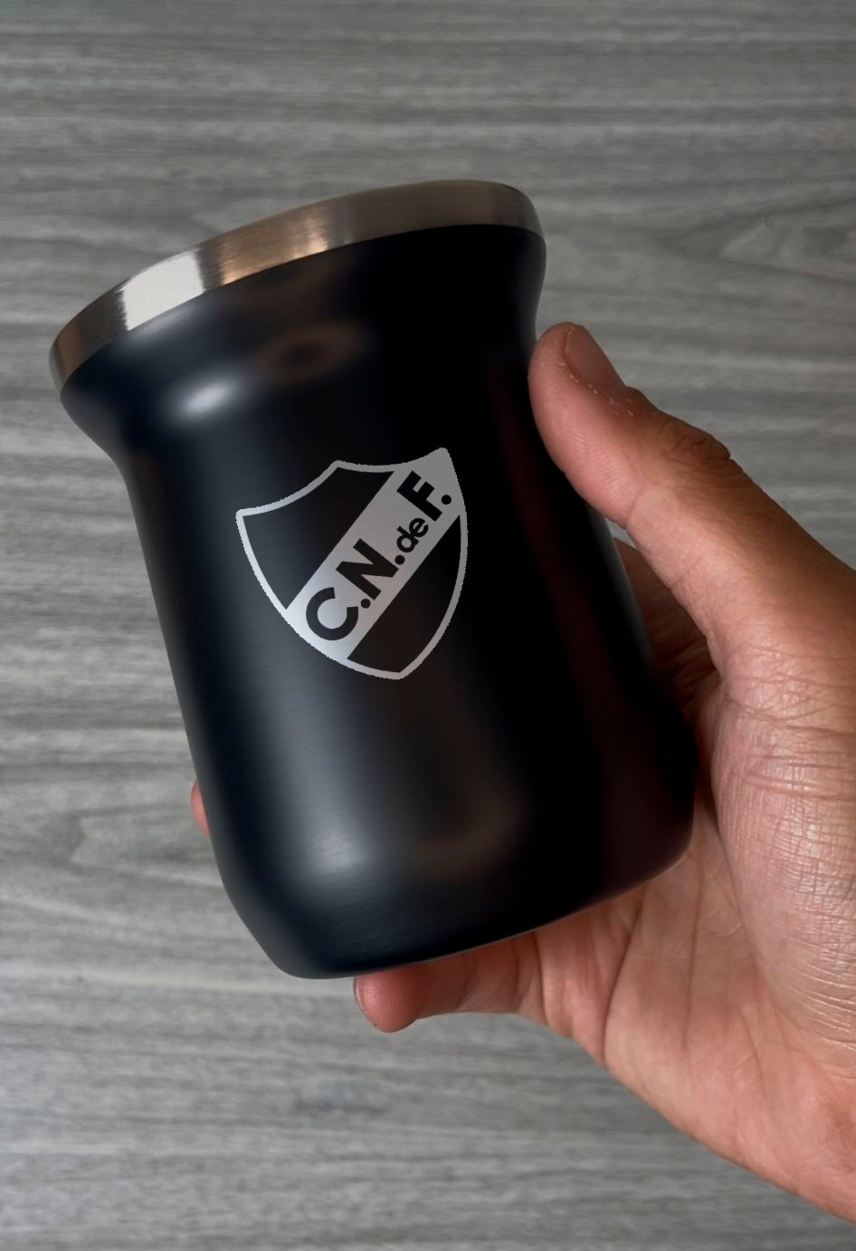 Mate acero inoxidable grabado láser personalizado