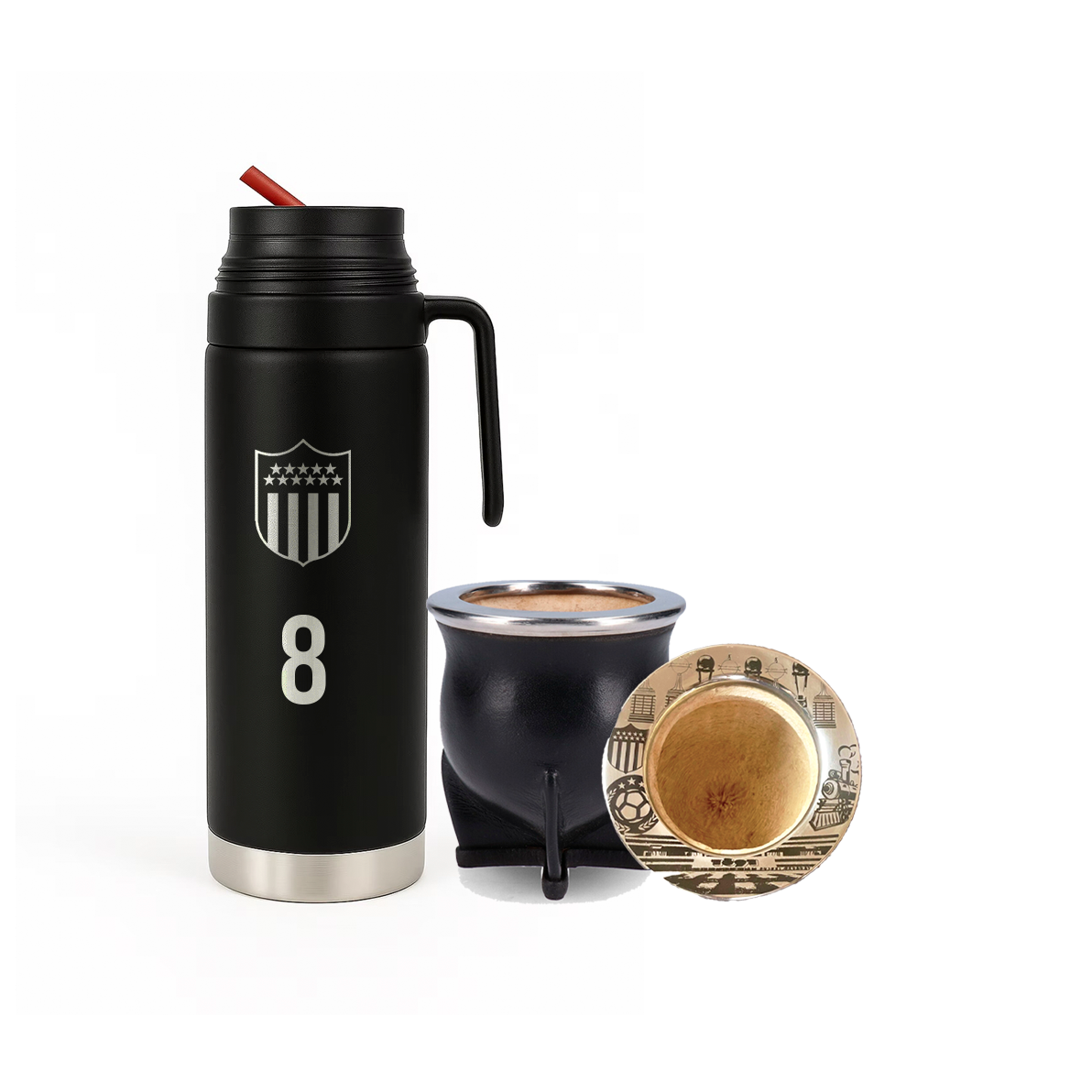 Set termo + mate camionero Peñarol