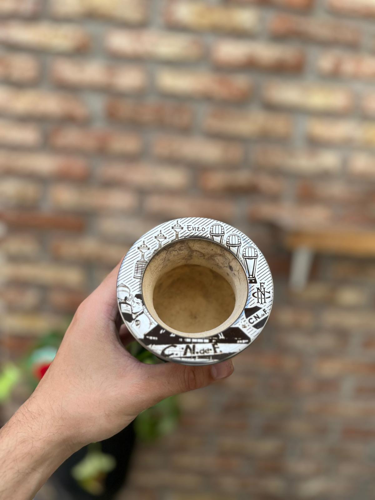 Mate camionero temático Nacional + bombilla alpaca personalizada