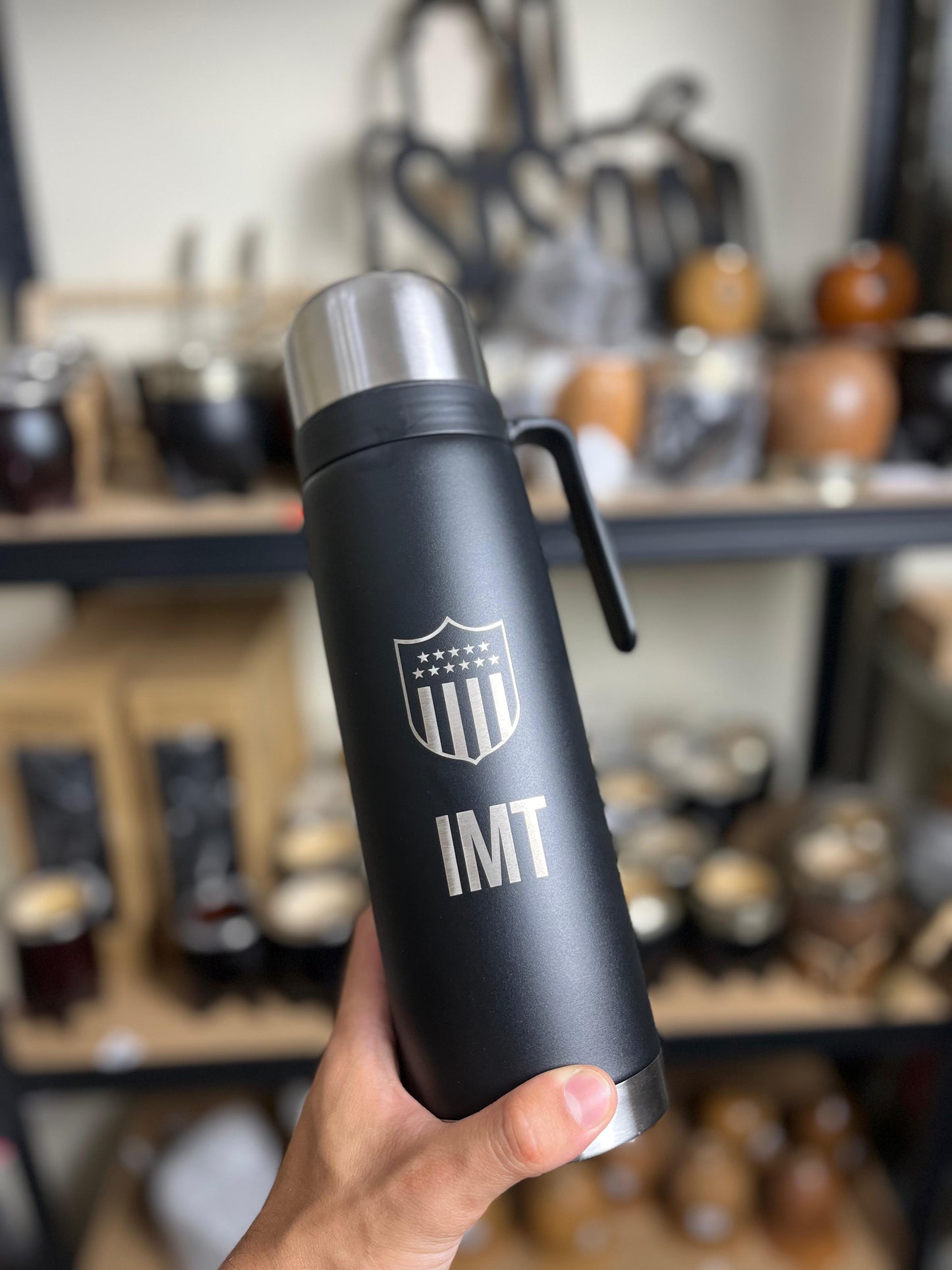 Termo media manija 1L grabado láser personalizado