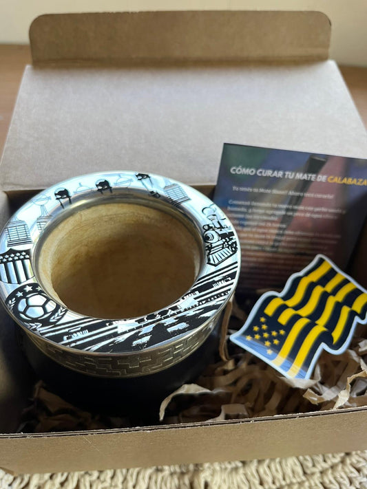 Mate Imperial diseño Peñarol