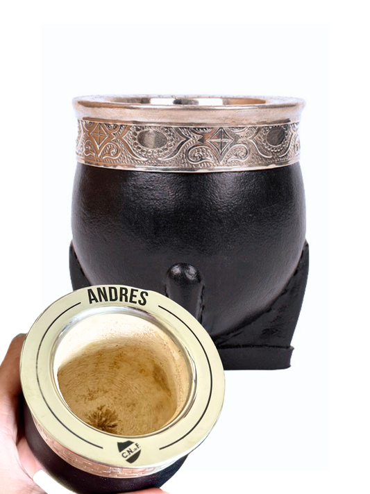 Mate Imperial virola lisa grabado láser