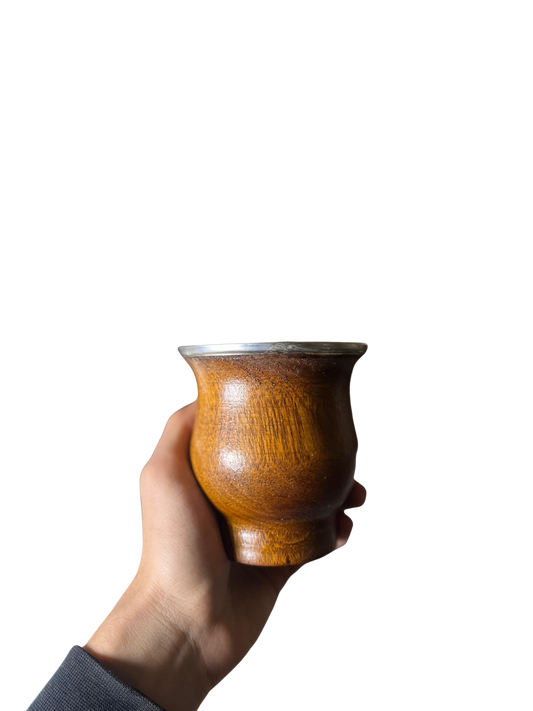 Mate Algarrobo con Boquilla Cincelada