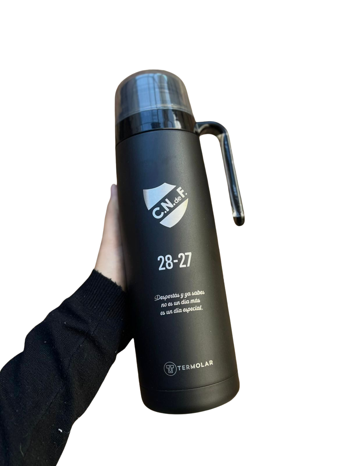 Termo de Acero Inox 1 Lt R-Evolution Negro Termolar - PERSONALIZABLE