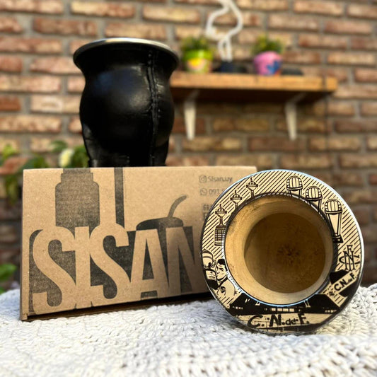 Mate camionero temático Nacional + bombilla alpaca personalizada