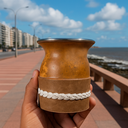 Mate de vuelo con virola + posamate con costura