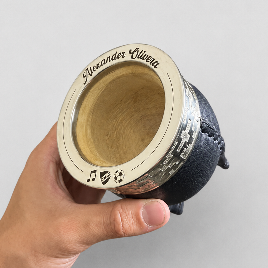 Mate Imperial virola lisa grabado láser
