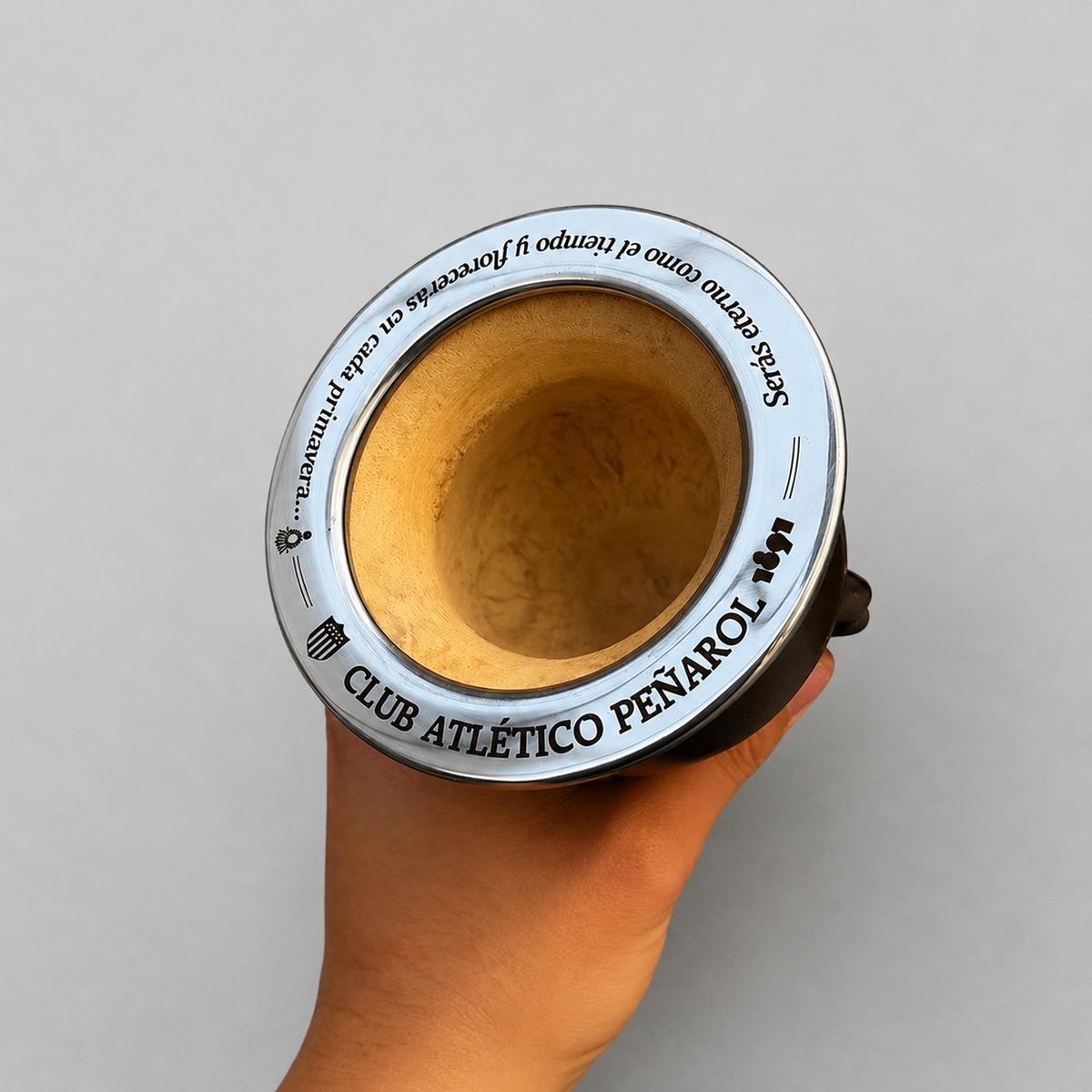 Mate camionero de cuero + bombilla de alpaca personalizados
