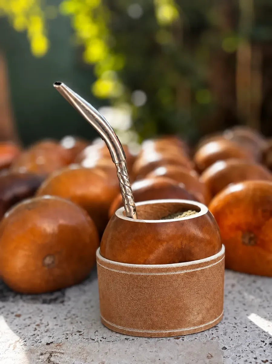 Mate galleta + posamate cuero