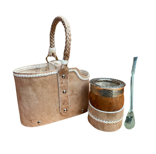 Set Matero completo Cuero crudo