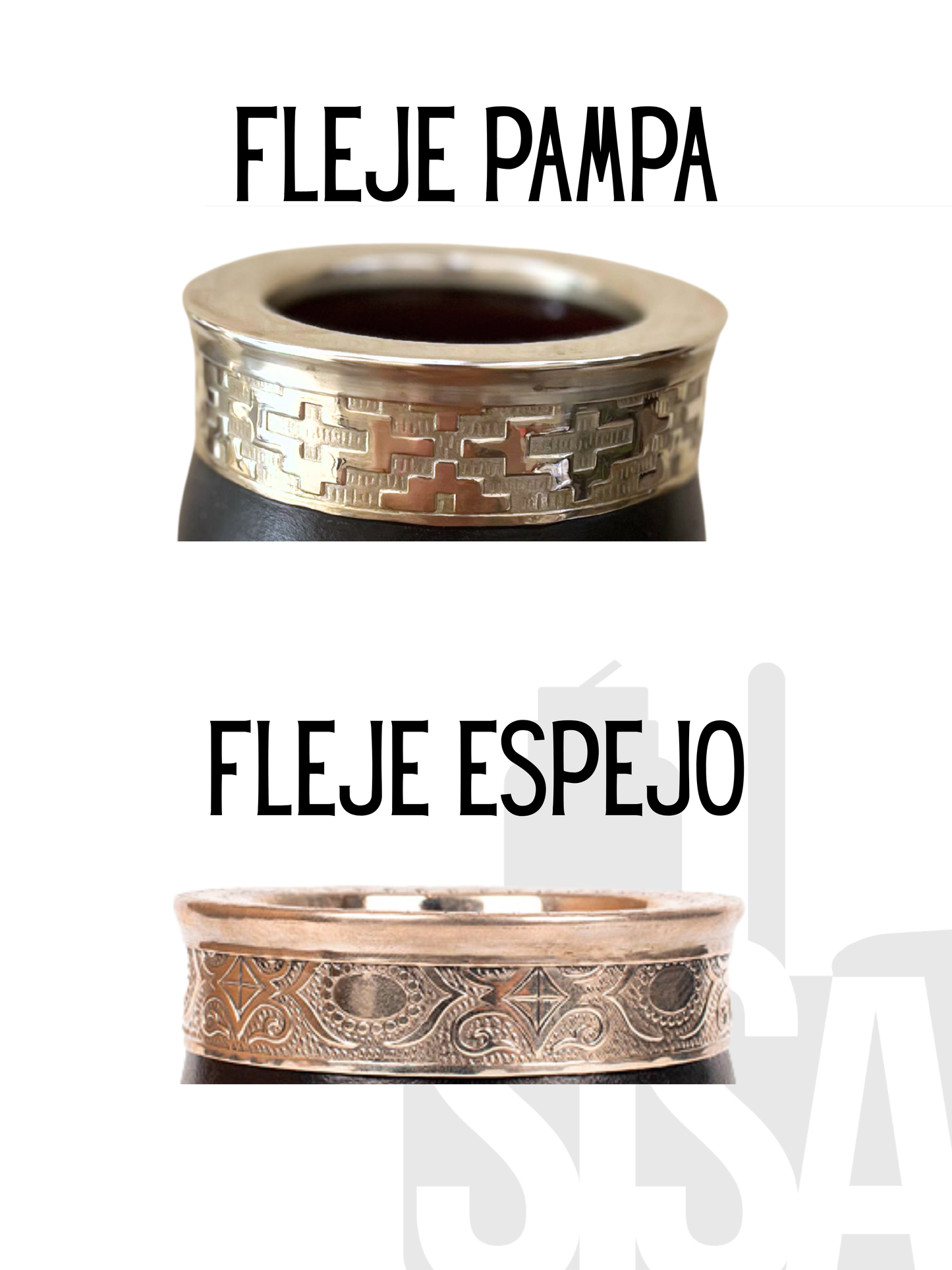 Mate Imperial personalizado - apliques y virola cincelada