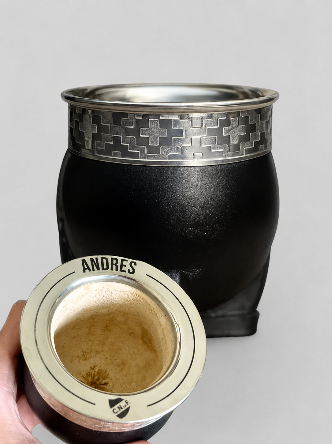 Mate Imperial virola lisa grabado láser