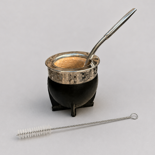 Mate Imperial y bombilla de alpaca + limpiabombilla de regalo