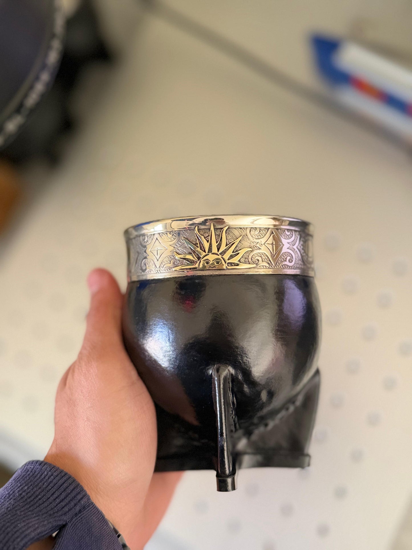 Mate Imperial personalizado - apliques y virola cincelada