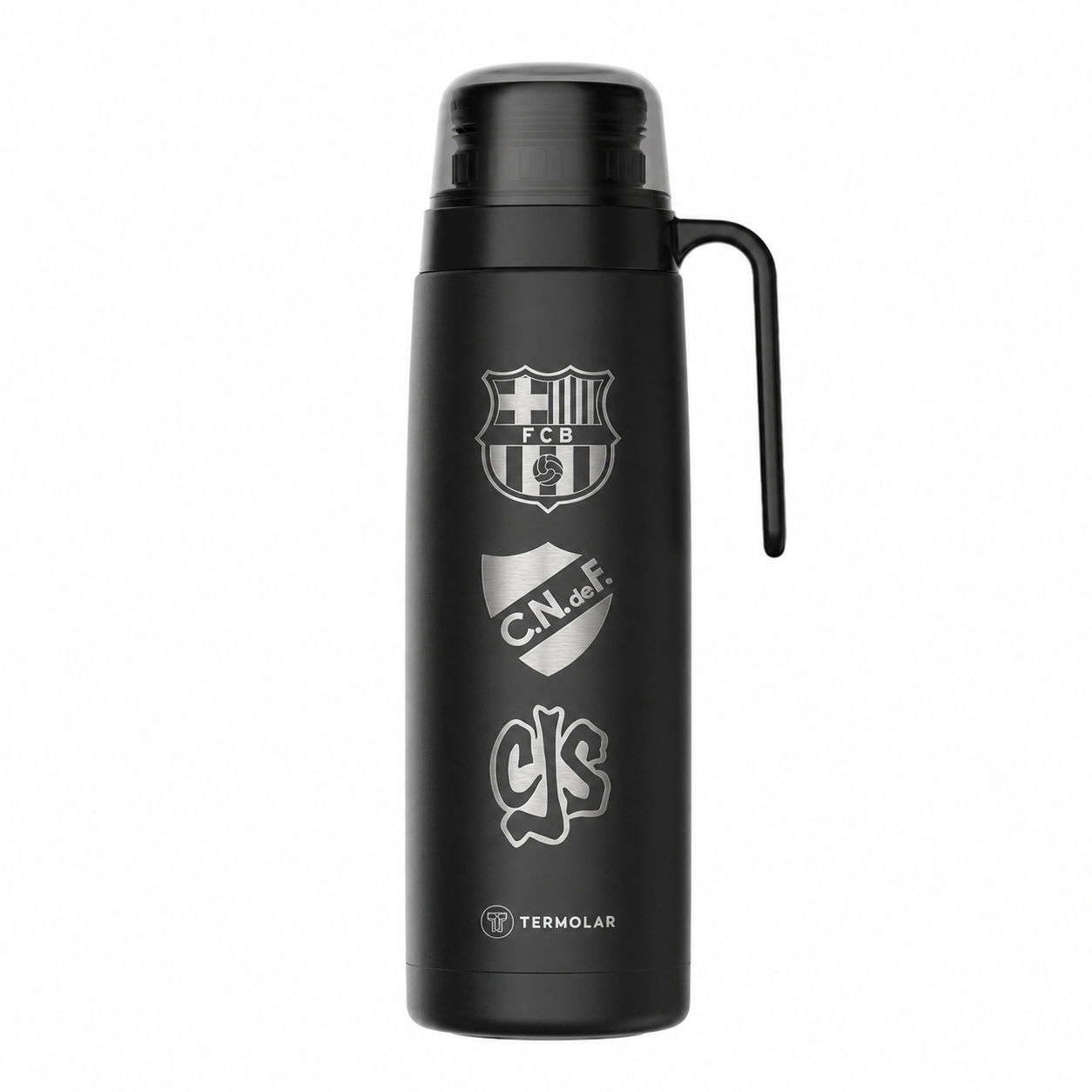 Termo de Acero Inox 1 Lt R-Evolution Negro Termolar - PERSONALIZABLE