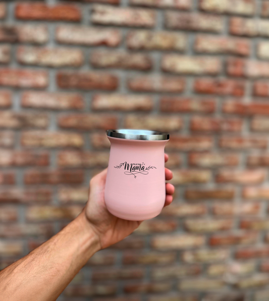 Mate acero inoxidable grabado láser personalizado