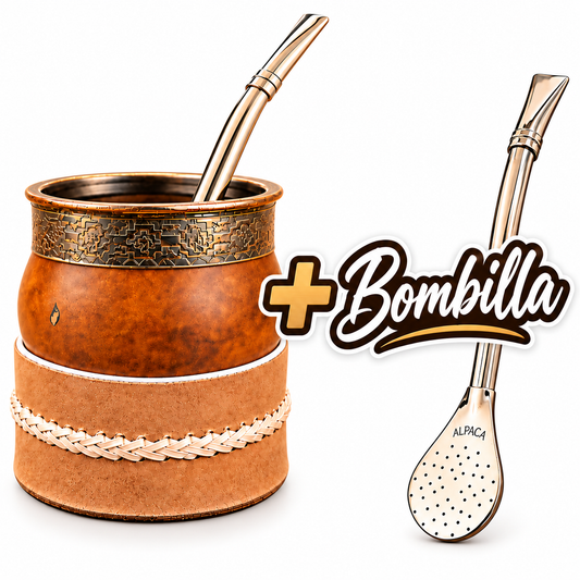 Set Mate Imperial Pulido y bombilla de alpaca